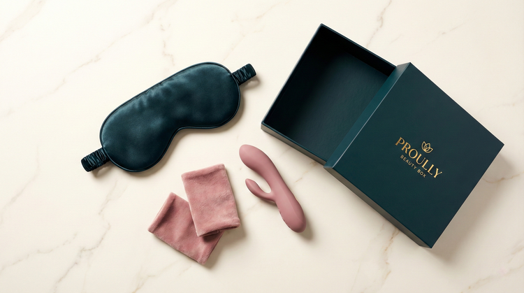 Luxury pleasure kit and gift set featuring a curated selection of adult toys and accessories, elegantly packaged for gifting or beginners.