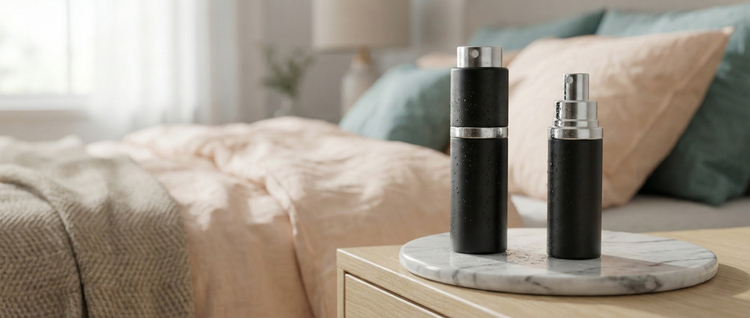 Premium men's virility products and delay sprays, styled as high-end wellness essentials for endurance and stamina.