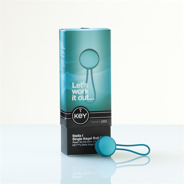 California Exotics Key by Jopen Stella I Single Kegel Ball Set - Robin Egg Blue