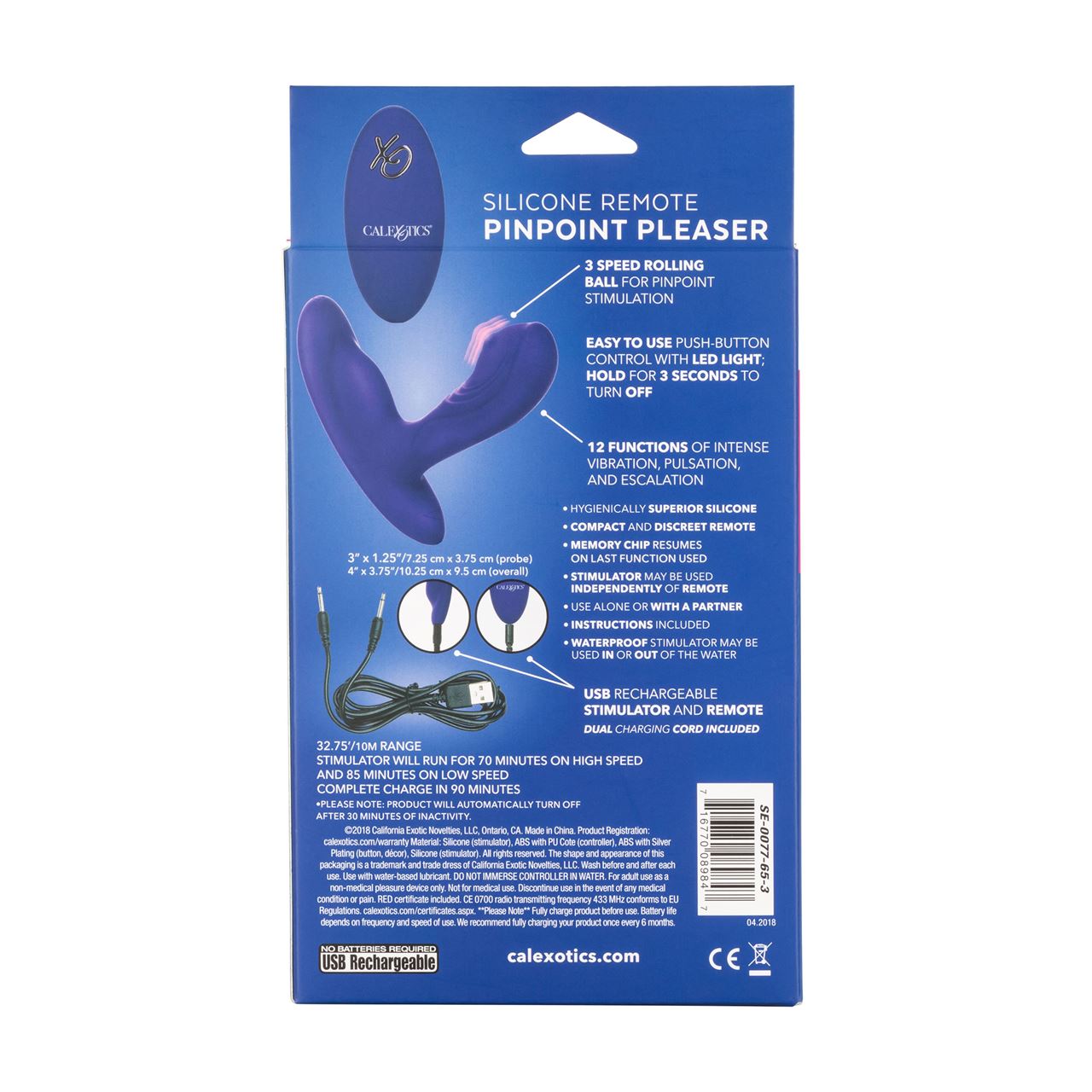 California Exotics Silicone Remote Pinpoint Pleaser