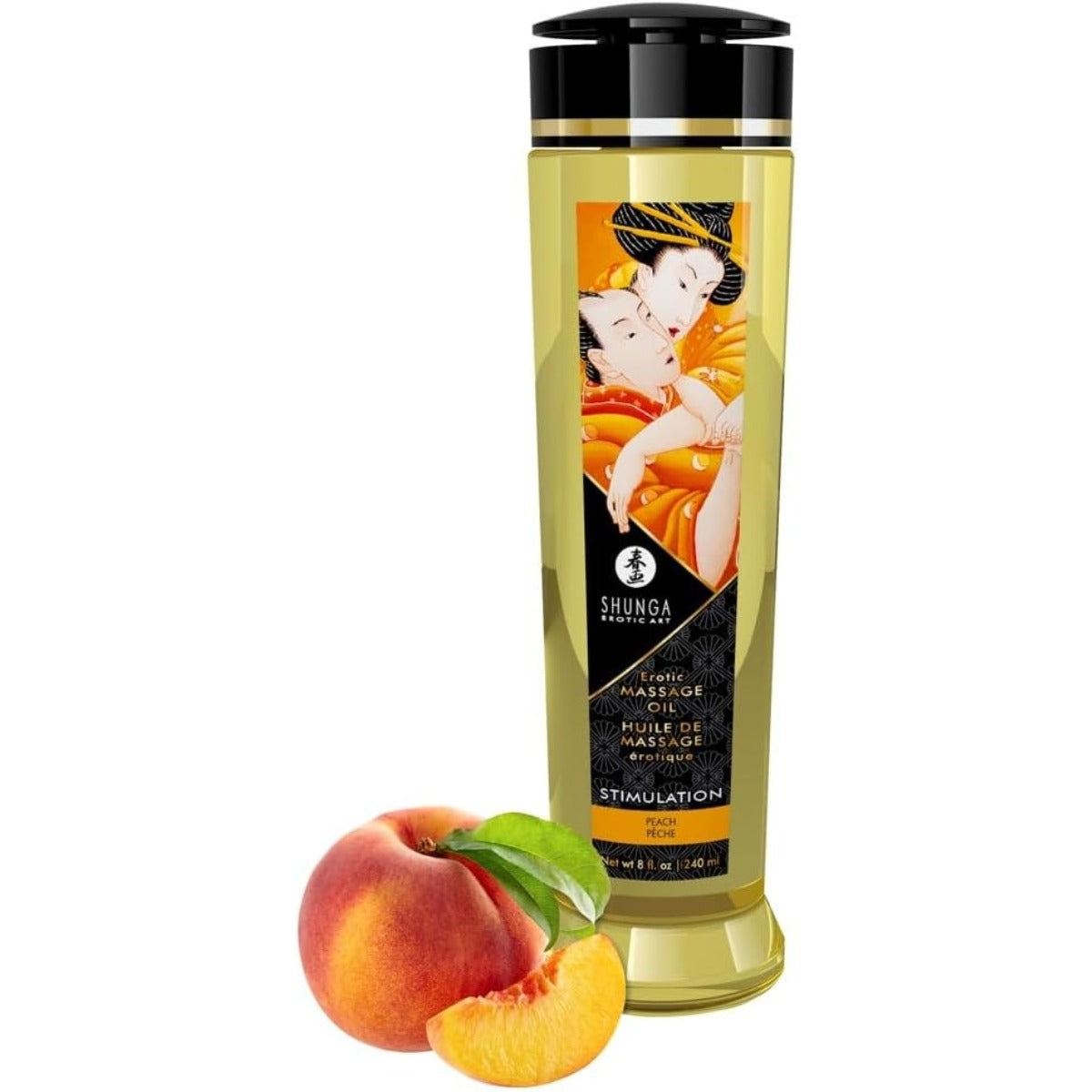 Shunga Massage Oil Stimulation / Peach (Tester)