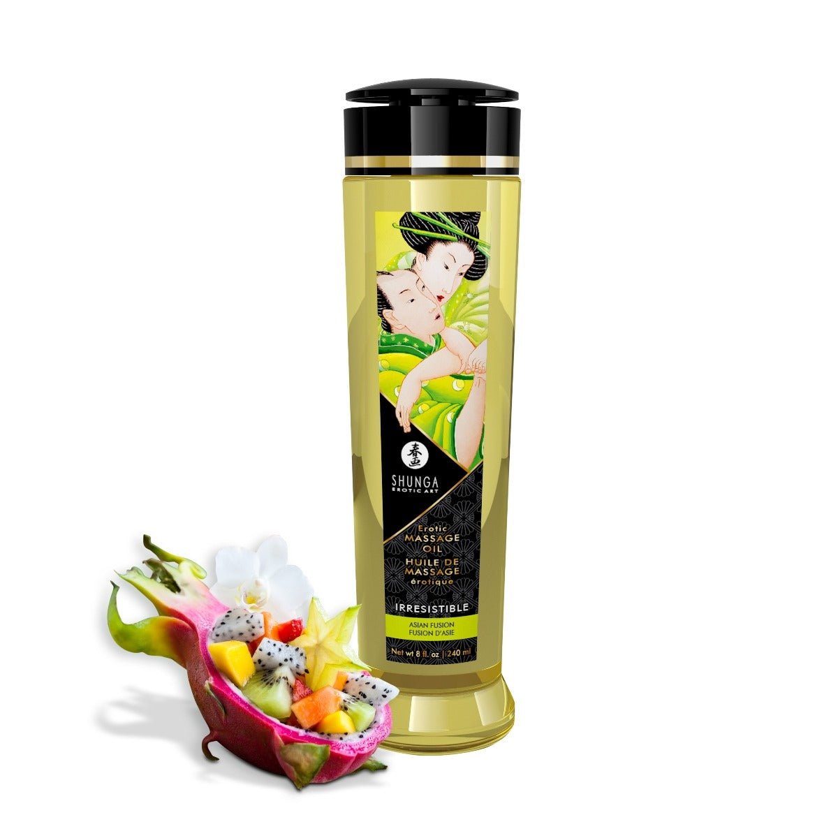 Shunga Massage Oil Irresistible / Asian Fruits (Tester)
