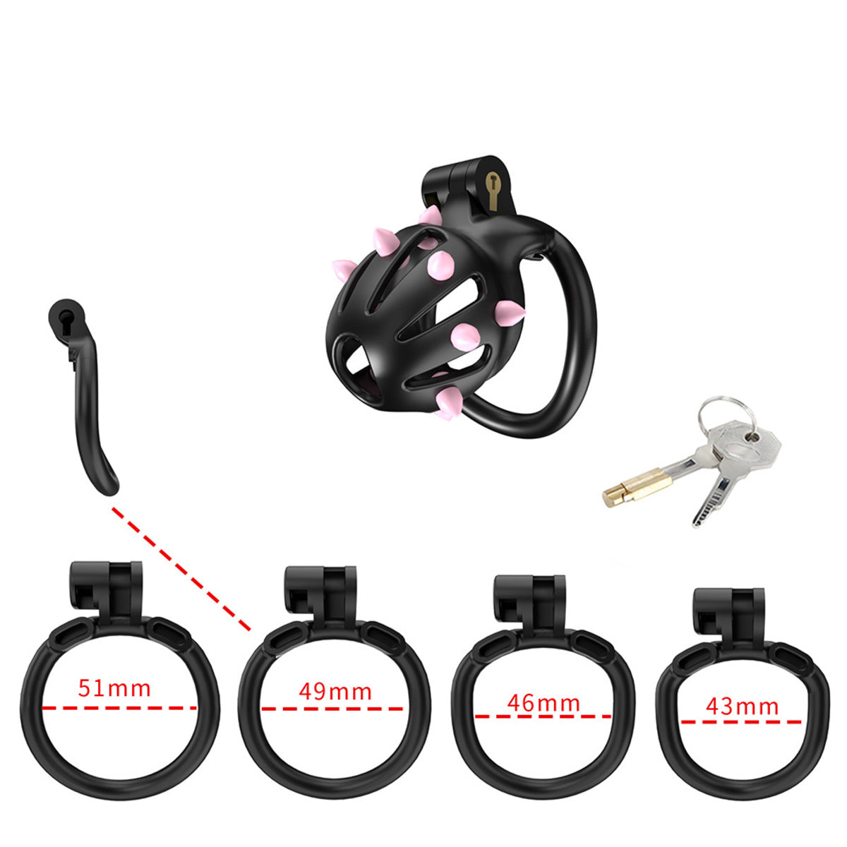 Cellmate FlexiSpike Chastity Cage Size 0