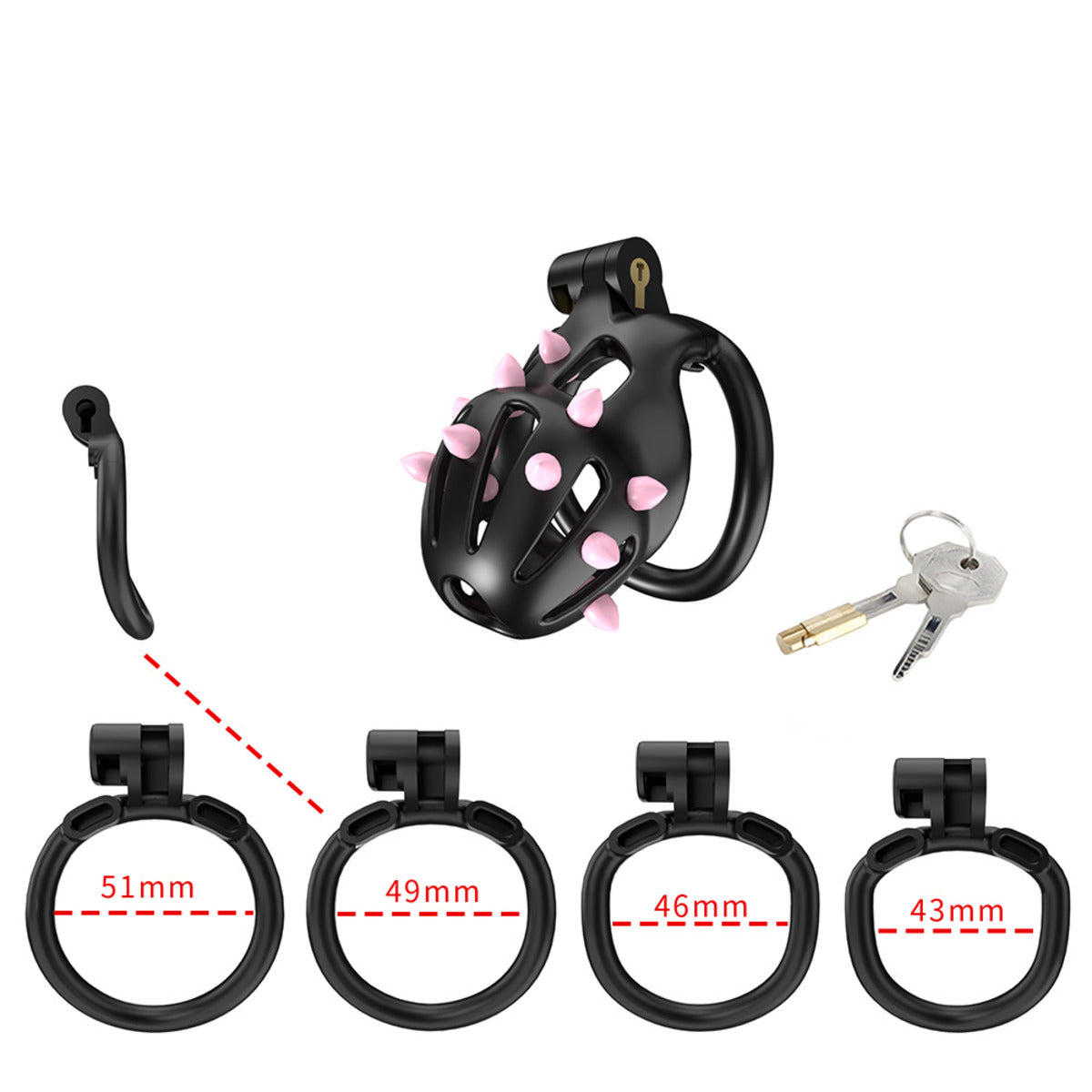 Cellmate FlexiSpike Chastity Cage Size 1