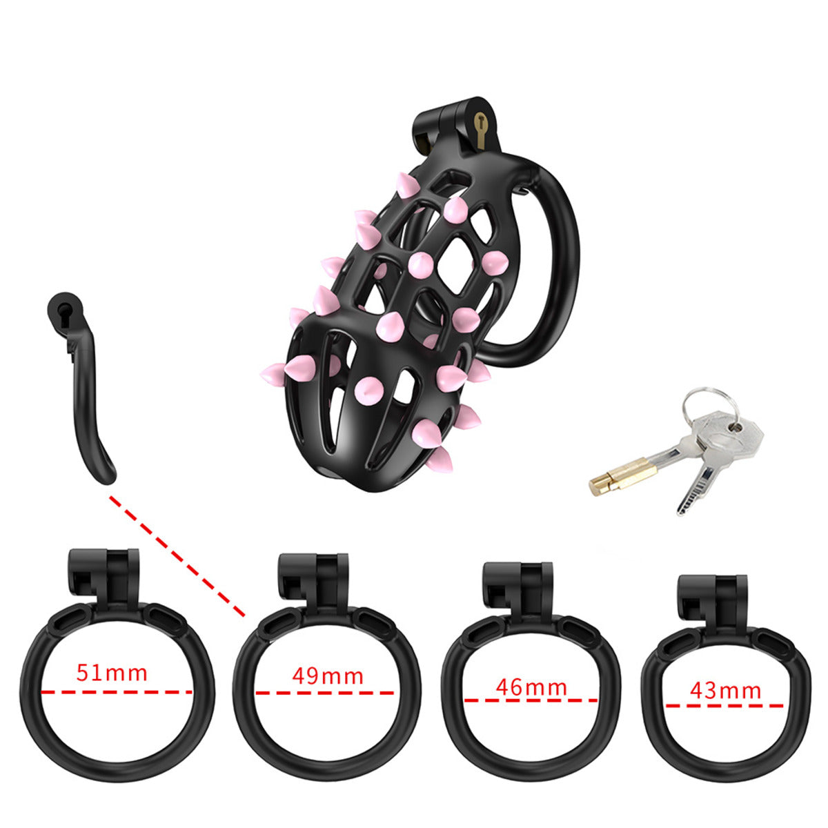 Cellmate FlexiSpike Chastity Cage Size 3