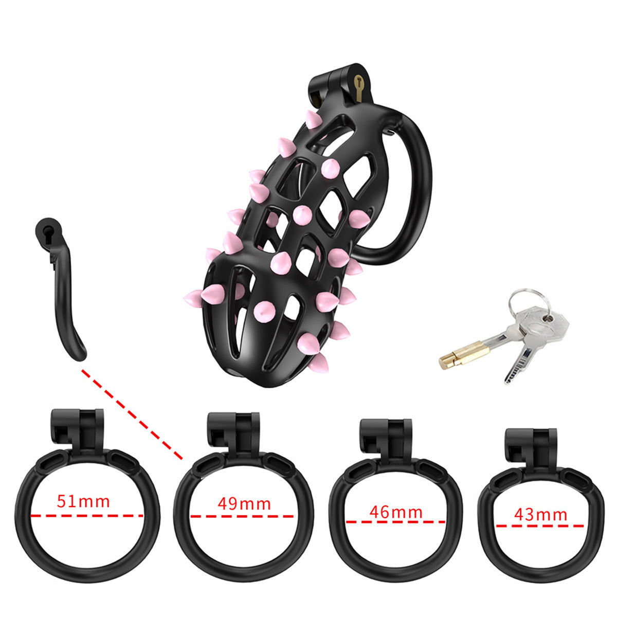 Cellmate FlexiSpike Chastity Cage Size 4