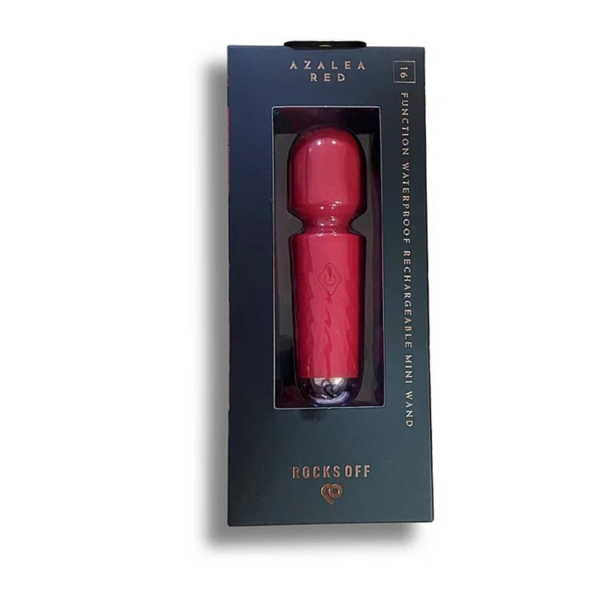 Rocks Off Rechargeable Mini Wand Azalea Red