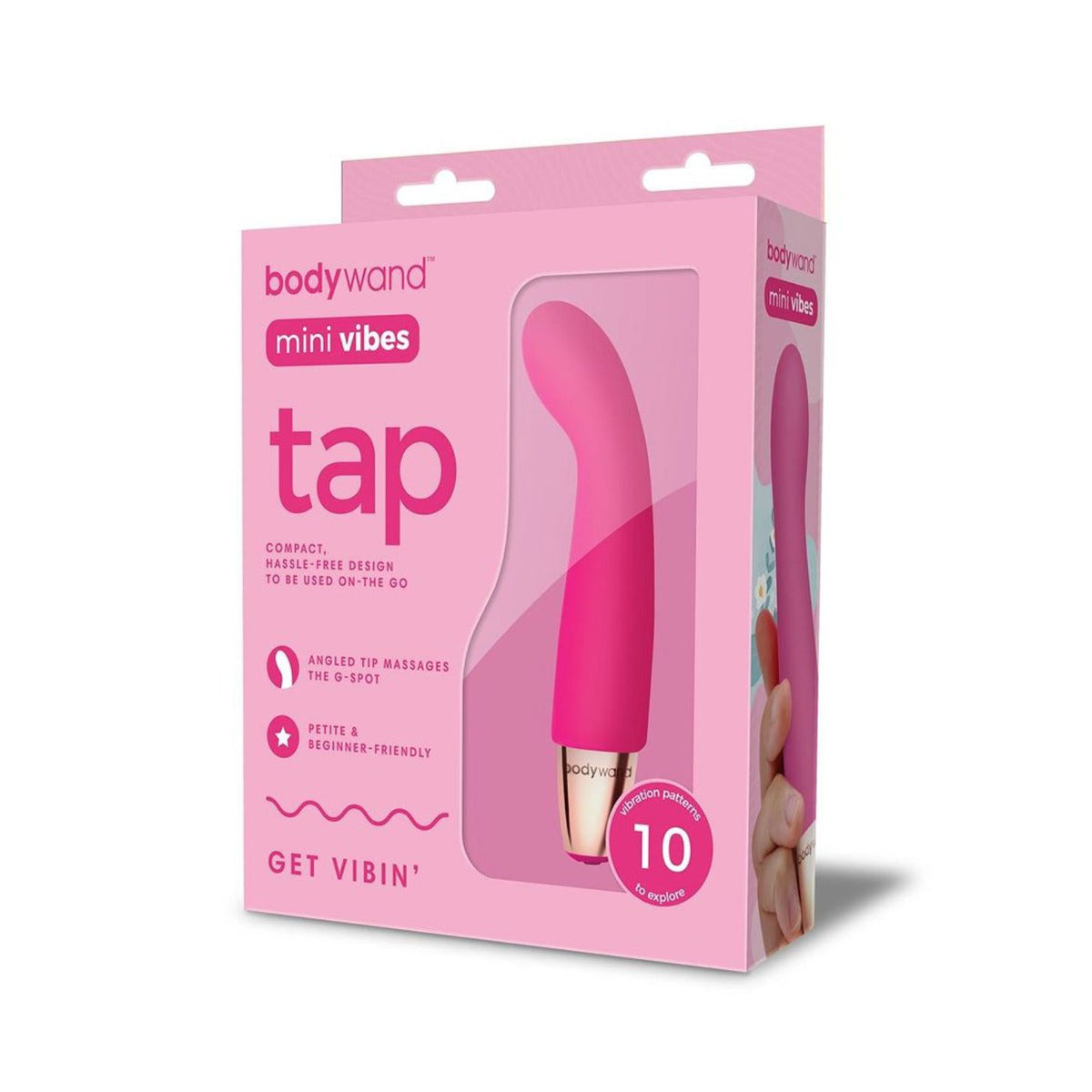 Bodywand Mini Vibes Tap Vibrator Pink