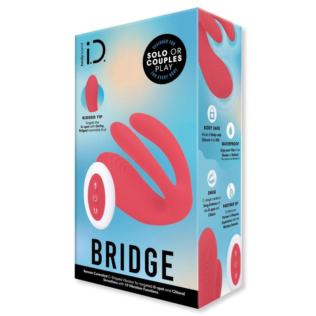 Bodywand I.D. Bridge Multi Function Vibrator Orange
