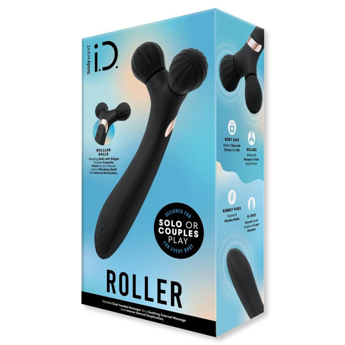 Bodywand I.D. Roller All In One Vibrating Massager Black