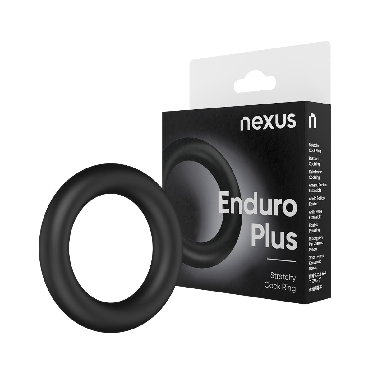 Nexus Enduro Plus Stretchy Cock Ring Black