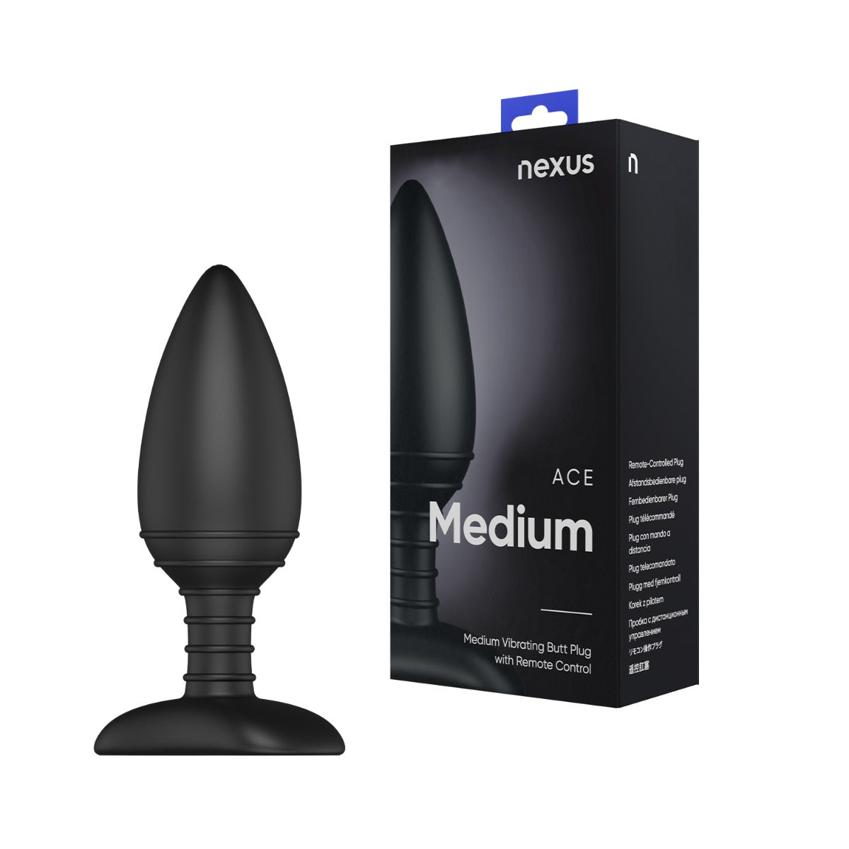 Nexus Ace Remote Control Prostate Massager Black Medium