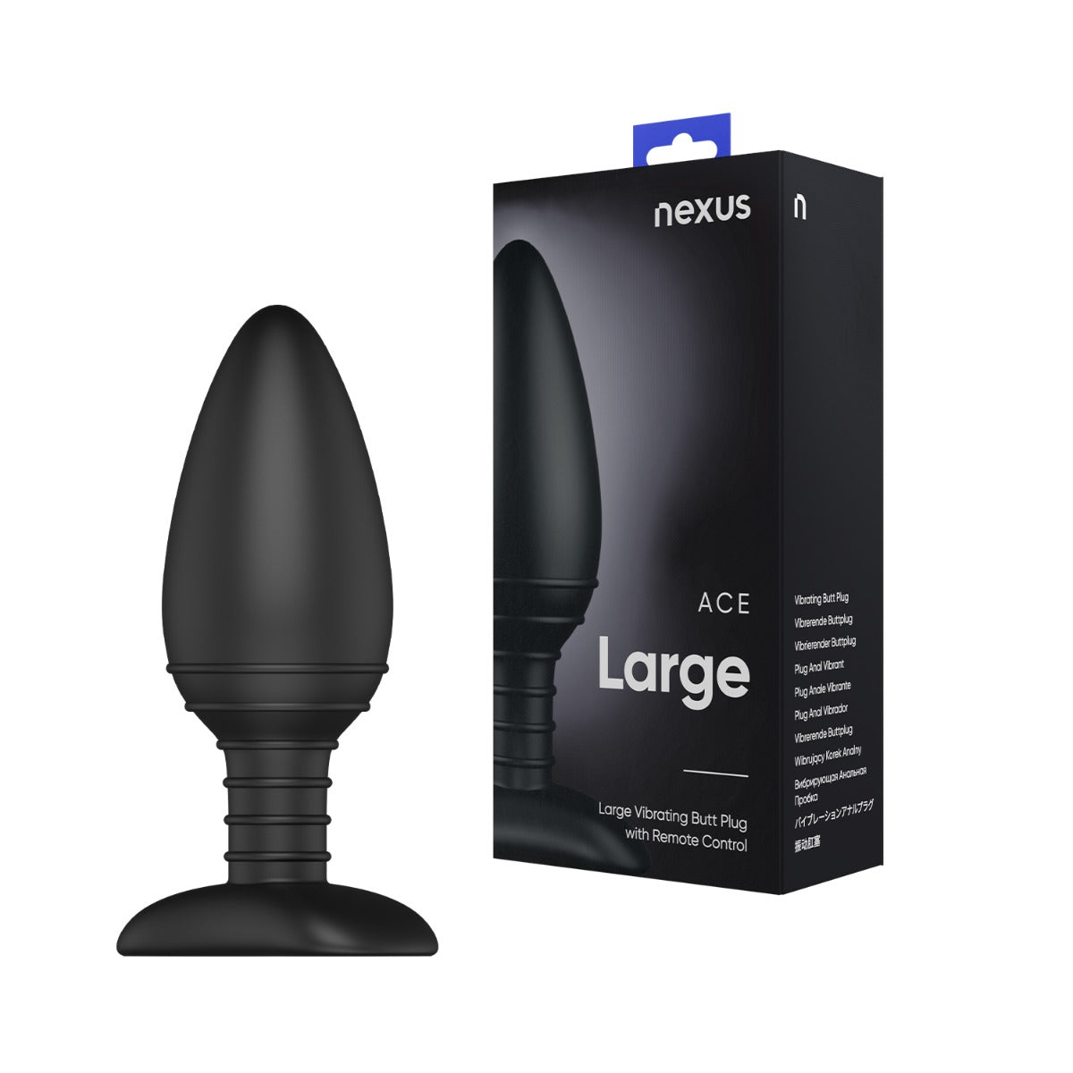 Nexus Ace Remote Control Prostate Massager Black Large