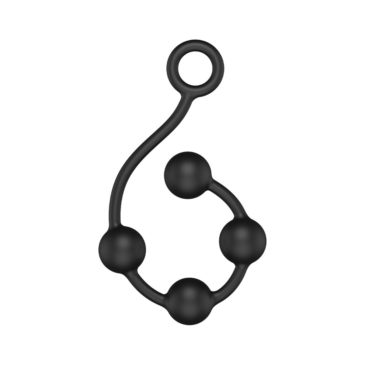 Nexus Excite Silicone Anal Beads Black Medium