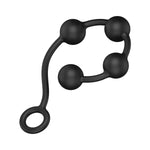 Nexus Excite Silicone Anal Beads Black Medium