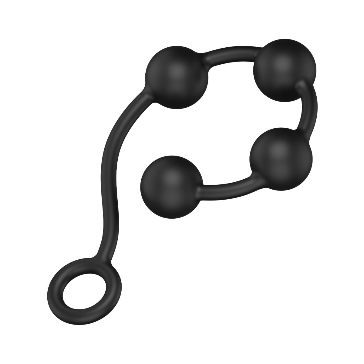 Nexus Excite Silicone Anal Beads Black Medium