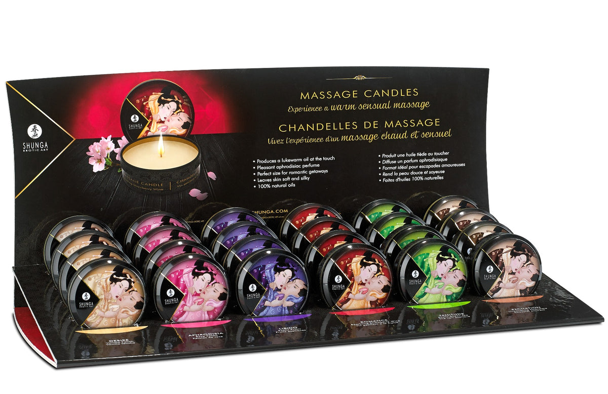 Shunga Mini Candlelight Massage Candles 30ml Full display