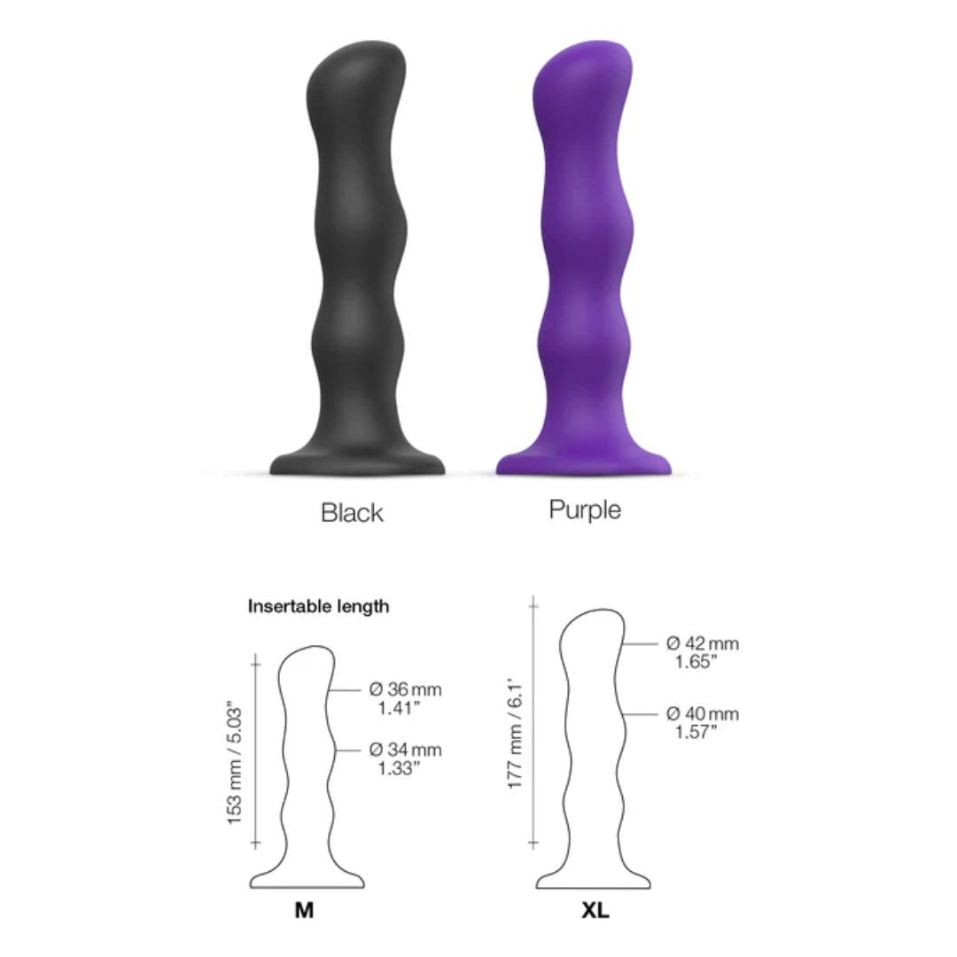 Strap On Me Dildo Geisha Balls - Medium - Purple