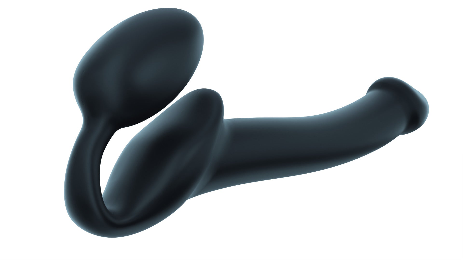 Strap On Me Semi-Realistic Bendable Strap-On Black - S
