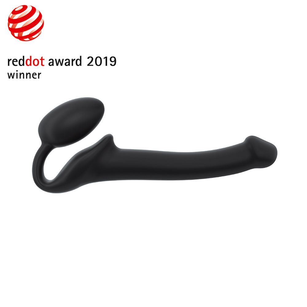 Strap On Me Semi-Realistic Bendable Strap-On Black - S