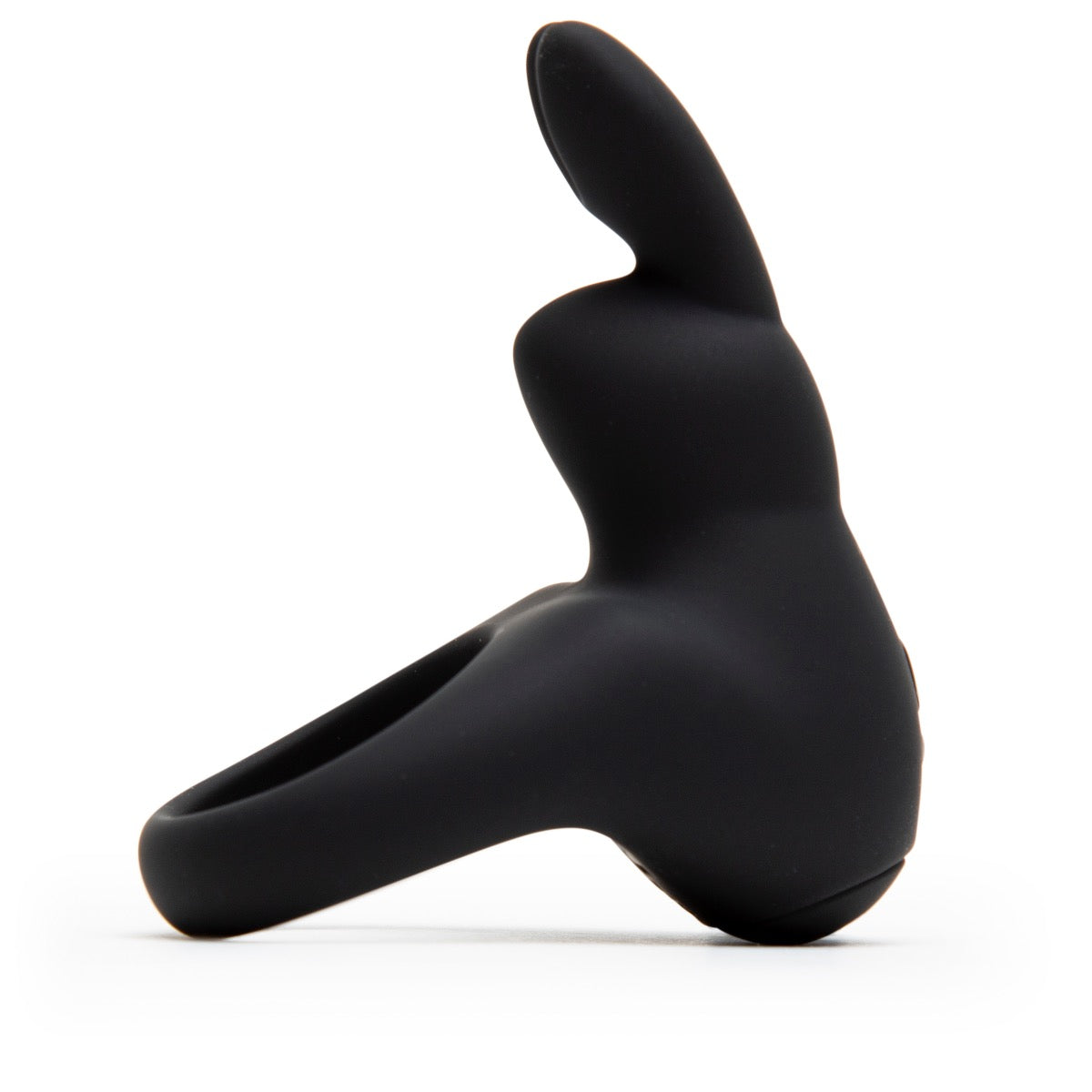 Happy Rabbit Rechargeable Vibrating Rabbit Cock Ring - Black