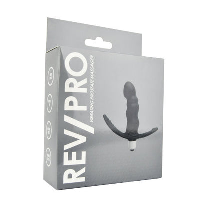 Rev Pro packaging with a black and gray device on a white background