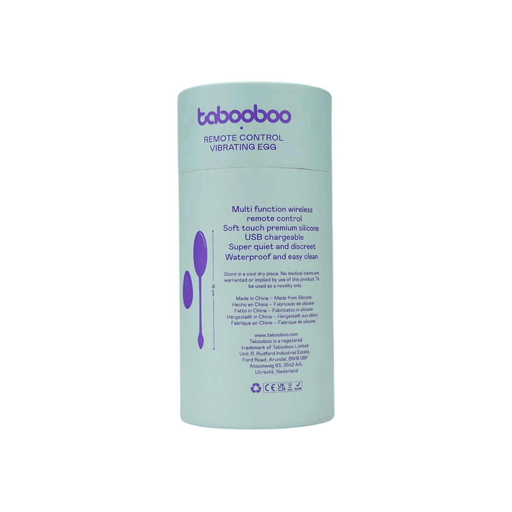 Tabooboo Remote Love Egg - 10 Function Waterproof Vibrator