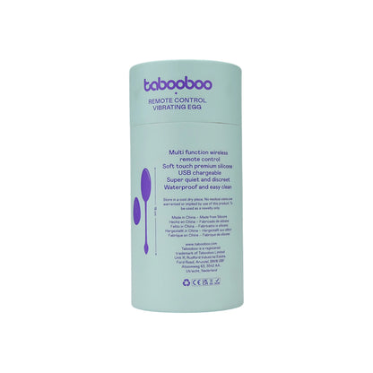 Tabooboo Remote Love Egg - 10 Function Waterproof Vibrator