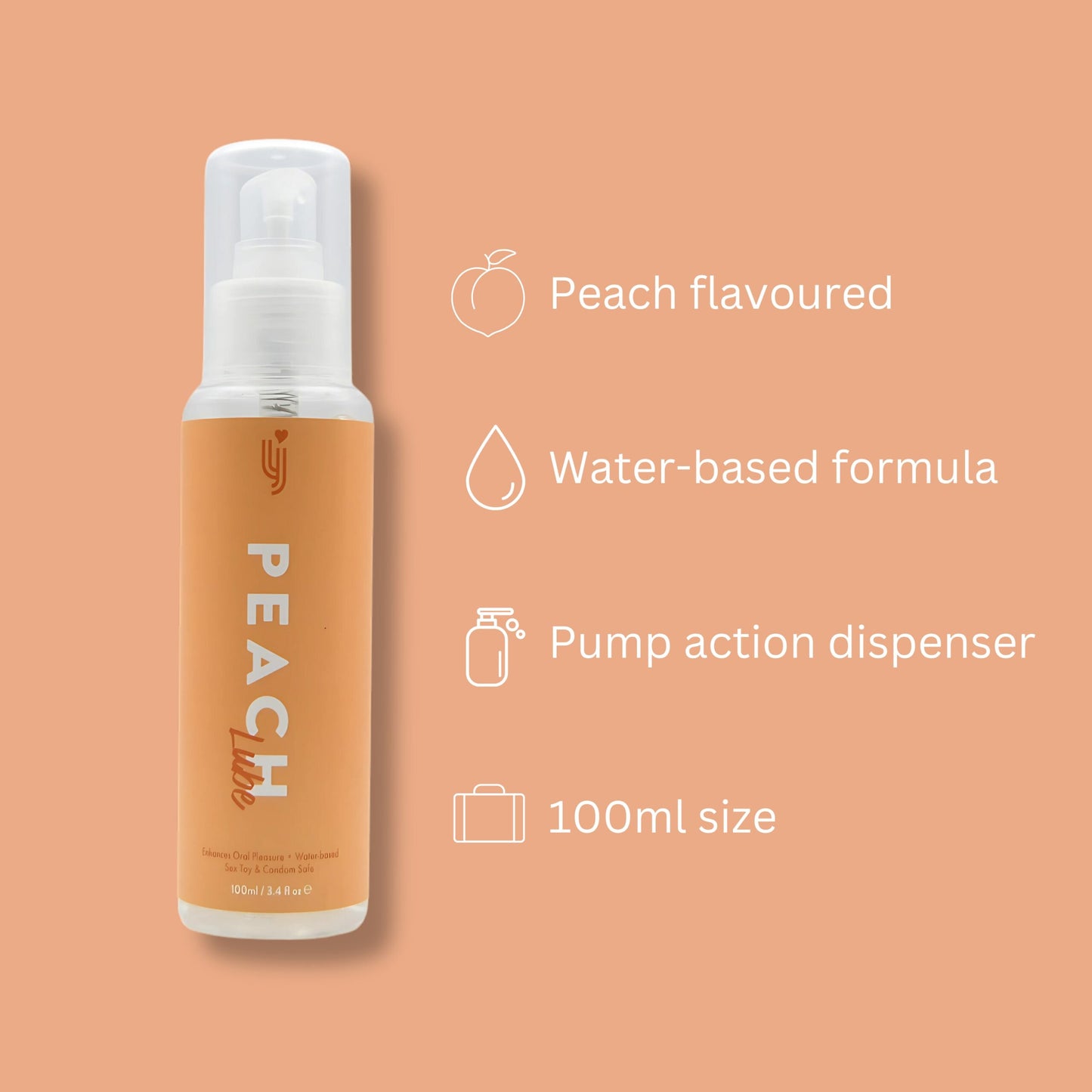 Loving Joy Peach Flavoured Lubricant 100ml