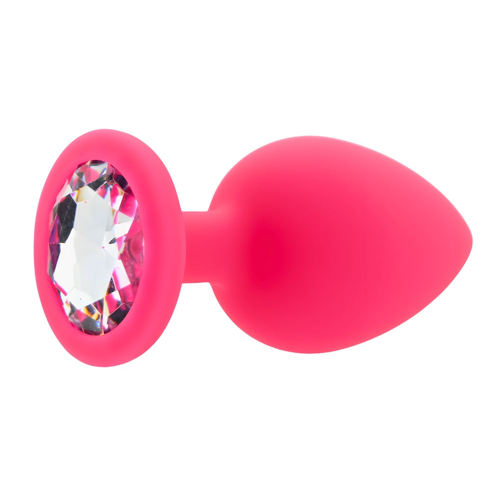 Toosh Pink Silicone Butt Plug Large