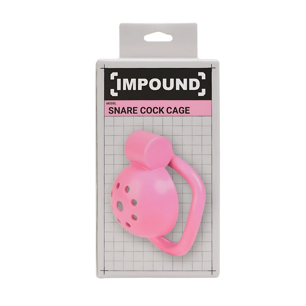 Impound Snare Cock Cage - Pink Micro Chastity Device