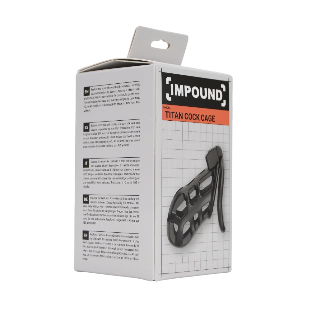 Impound Titan Cock Cage - Lightweight Breathable Chastity Device