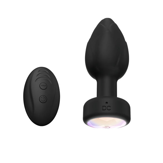 Toosh Light Up Vibrating Butt Plug - Remote & Colour Change