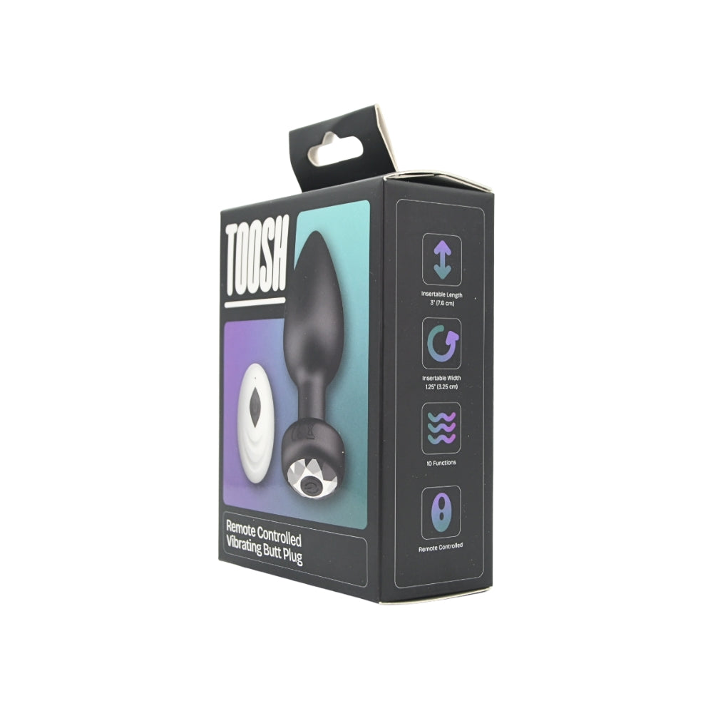 Toosh Vibrating Butt Plug - Remote Controlled Silicone