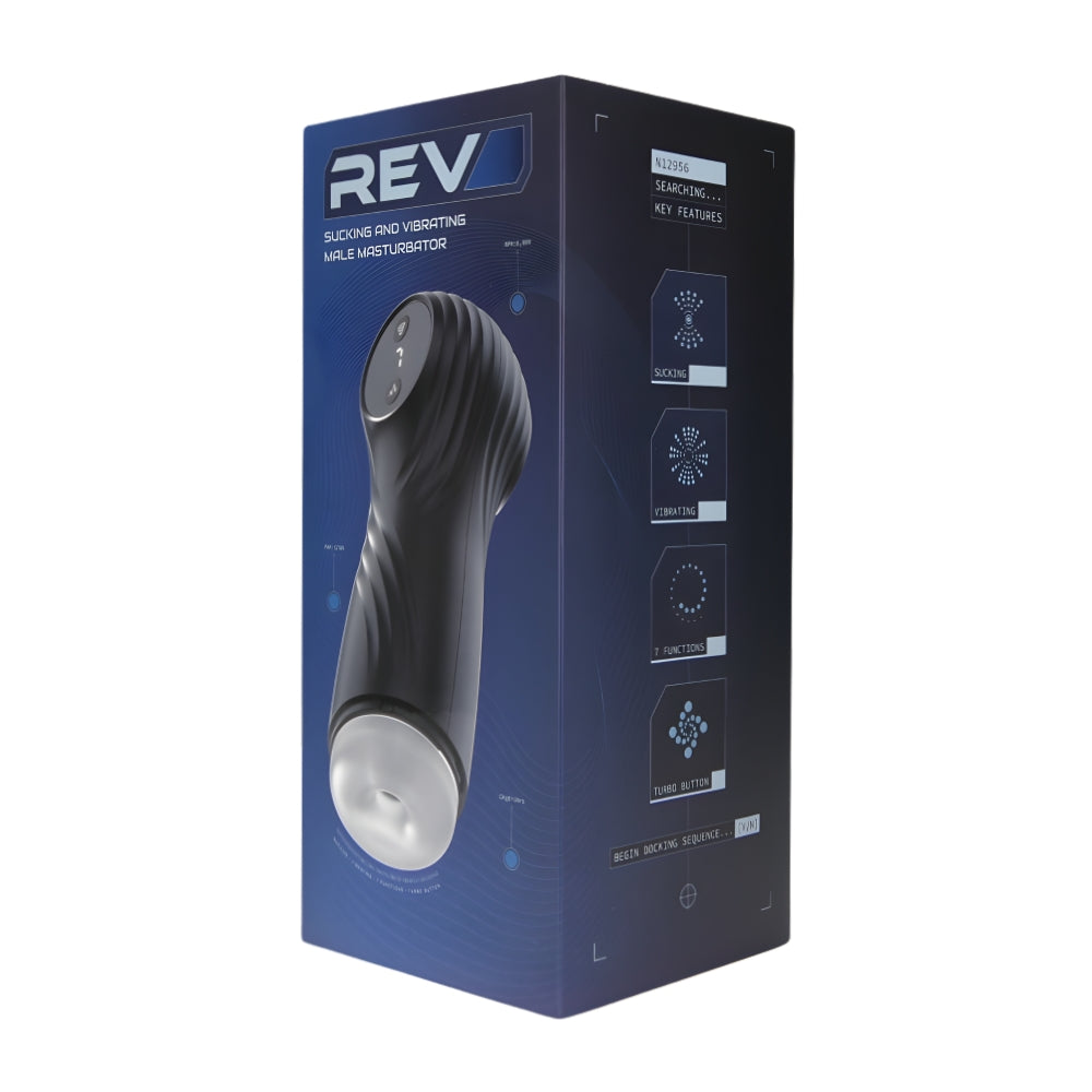 Rev Sucking and Vibrating Male Masturbator