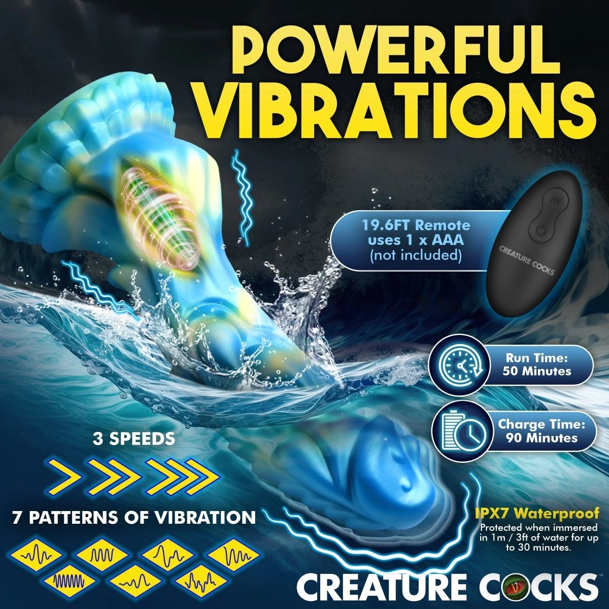 Creature Cocks Sea Stallion Vibrating Dildo
