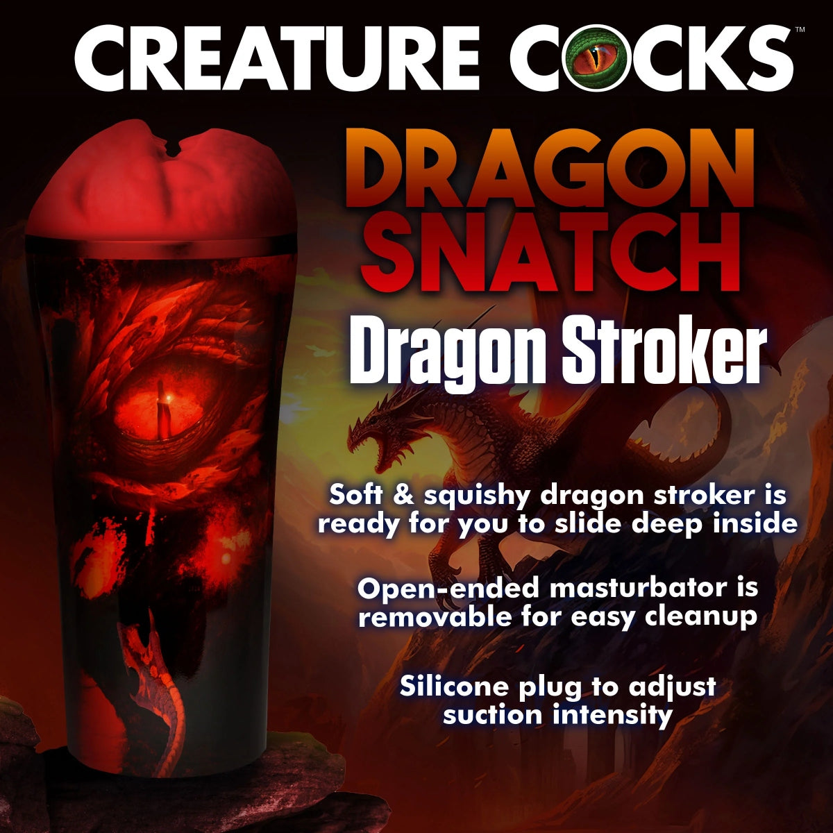 Creature Cocks Dragon Snatch Male Masturbator