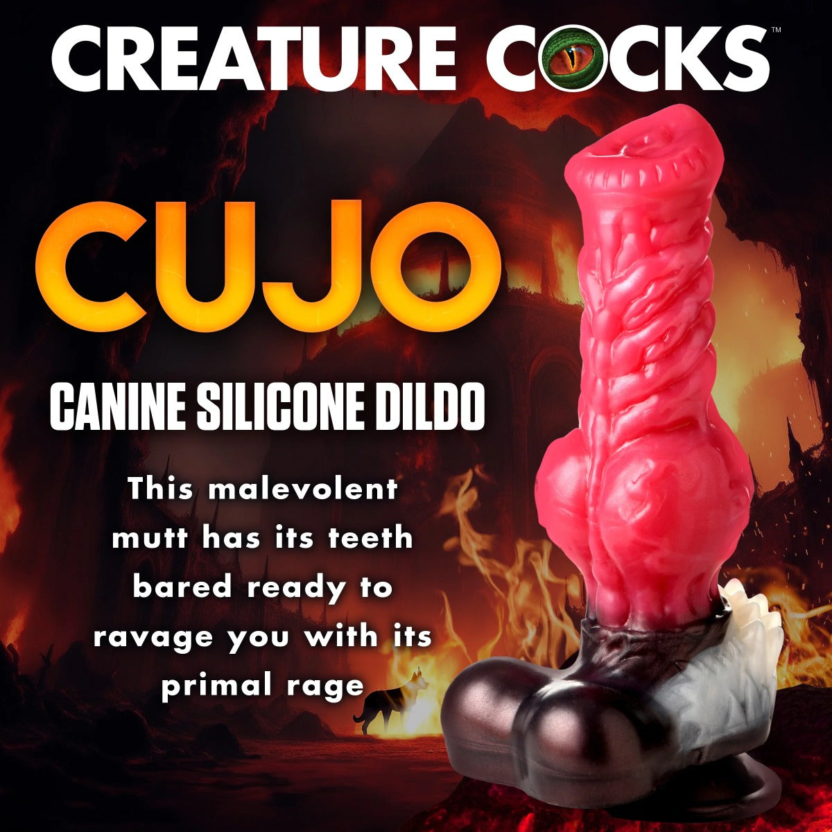Creature Cocks Cujo Canine XL Silicone Dildo