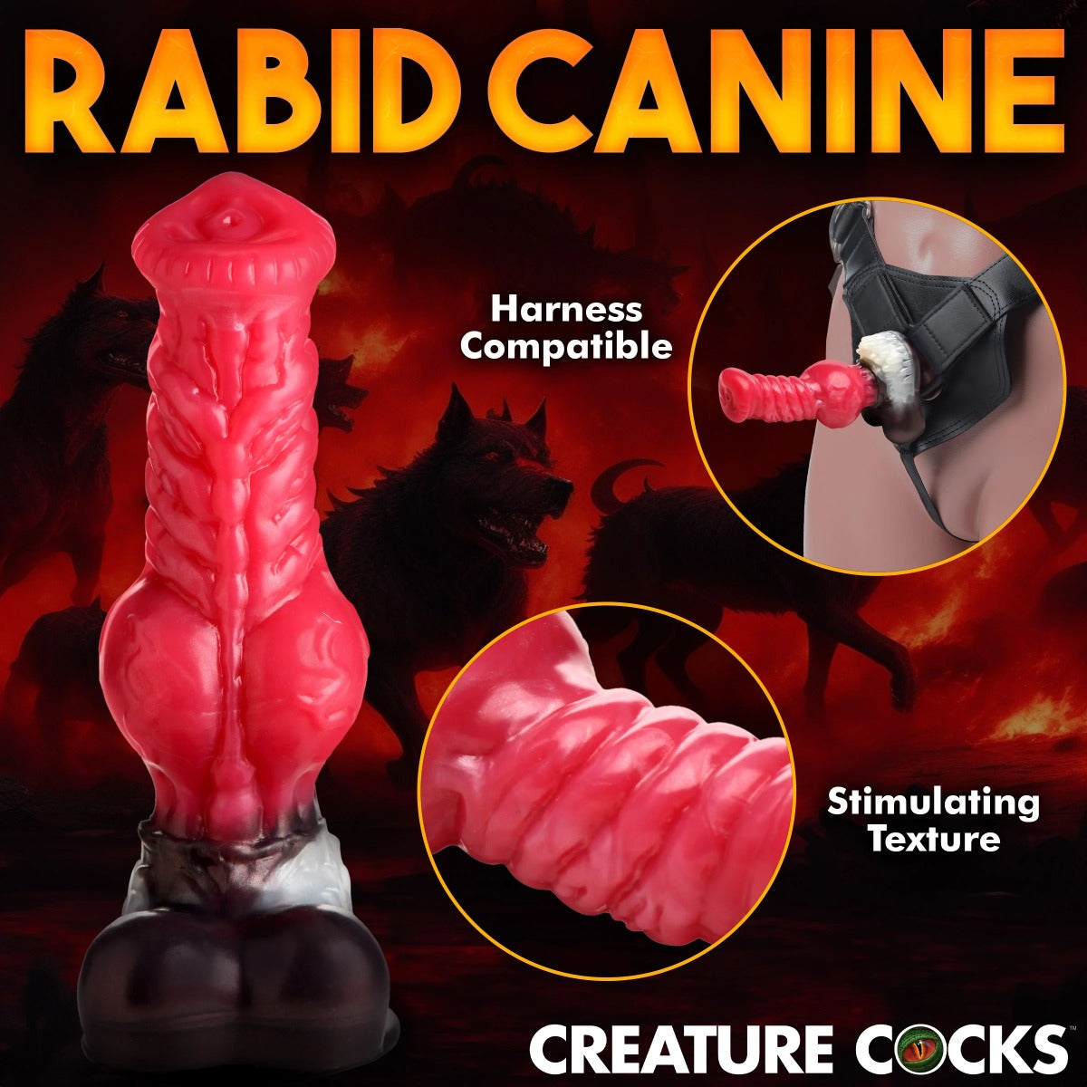 Creature Cocks Cujo Canine XL Silicone Dildo
