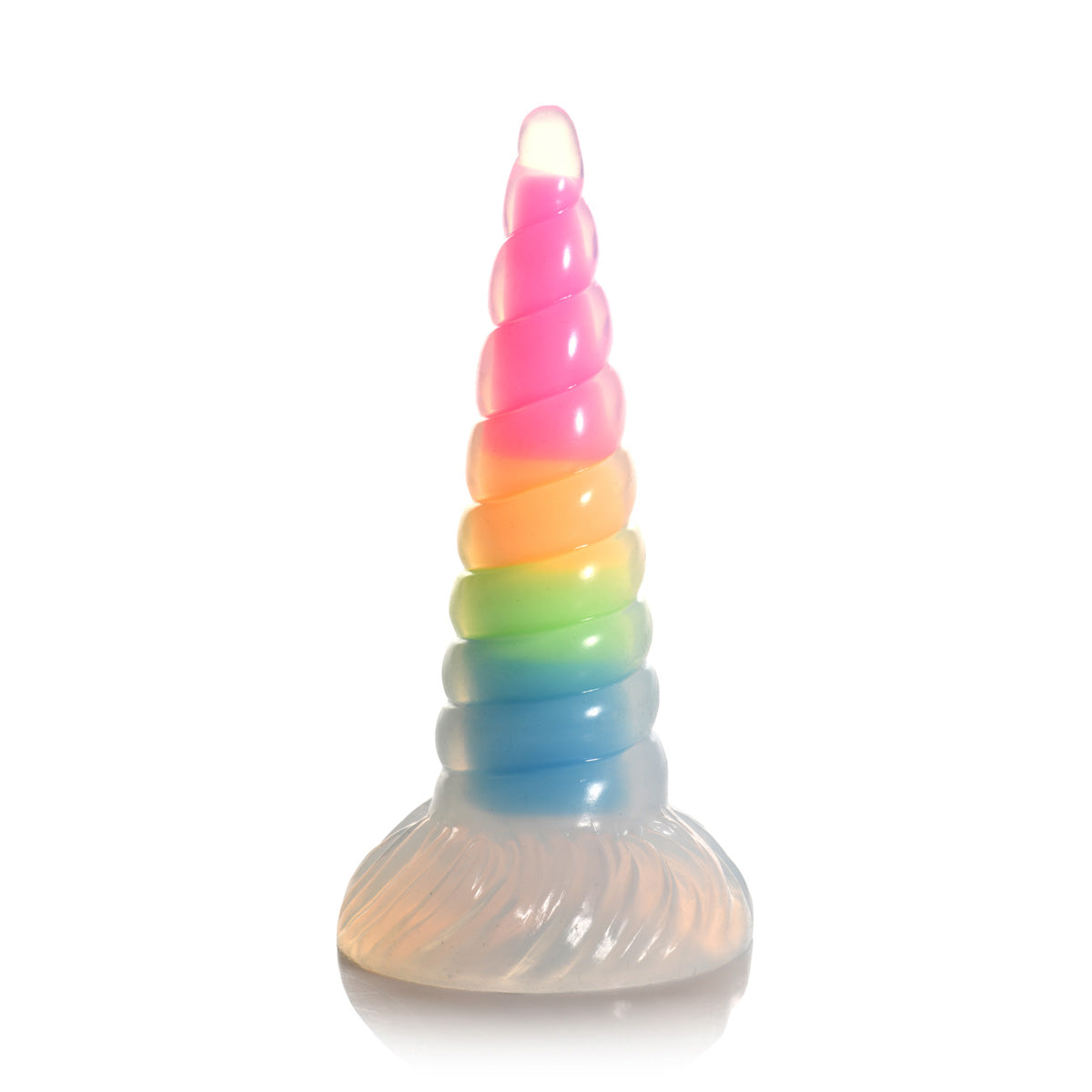 Creature Cocks Uni-Glow Rainbow Glow Silicone Dildo