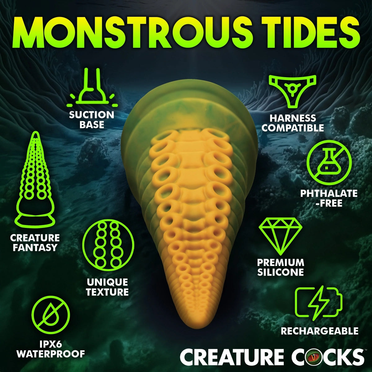 Creature Cocks Monstropus 2.0 Vibrating Dildo