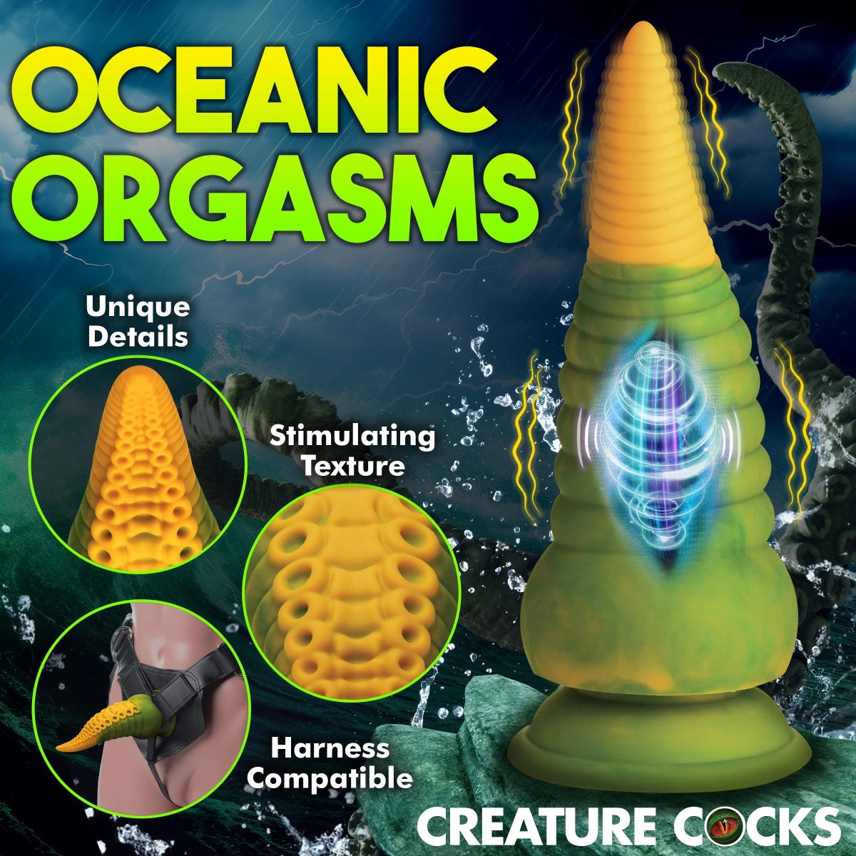 Creature Cocks Monstropus 2.0 Vibrating Dildo