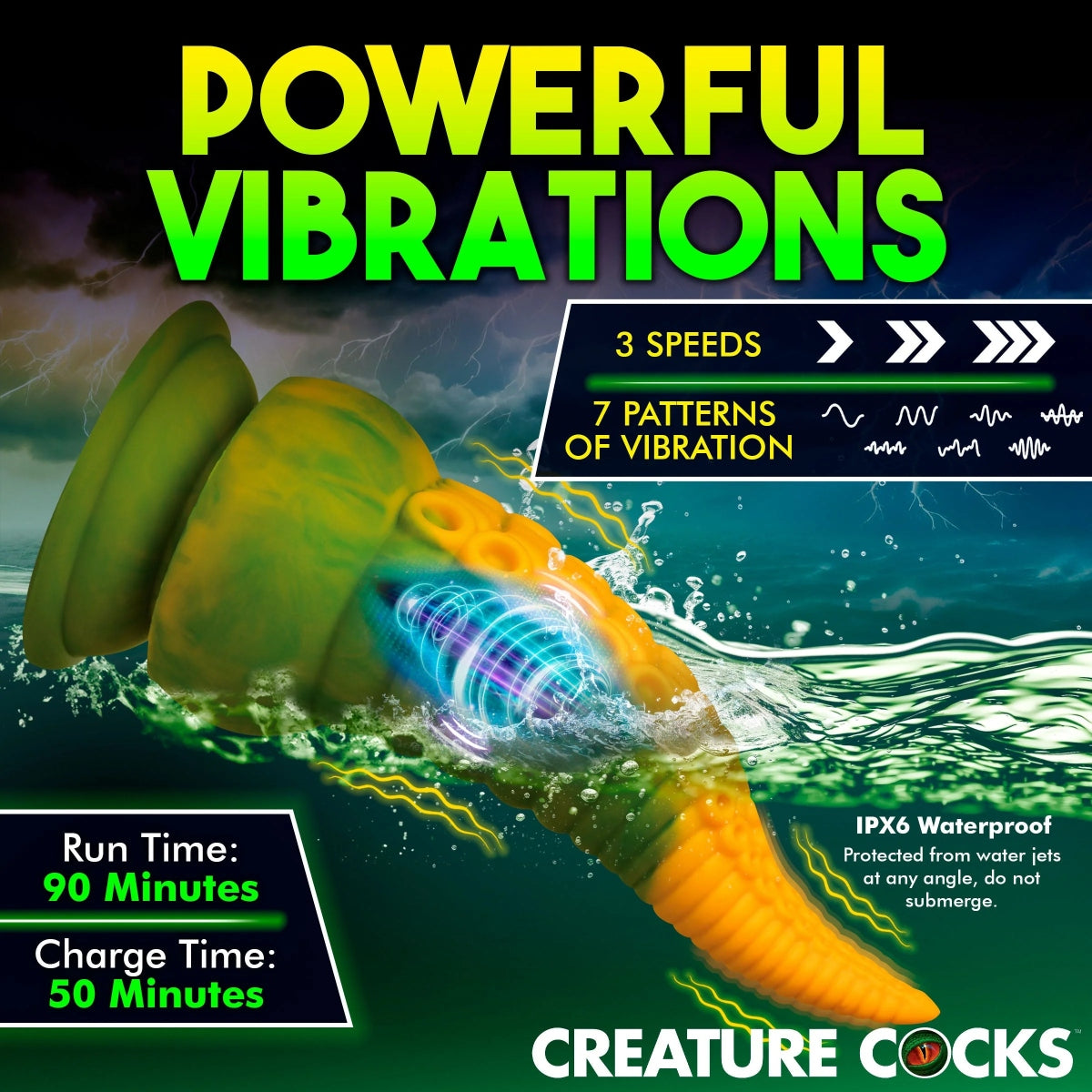 Creature Cocks Monstropus 2.0 Vibrating Dildo