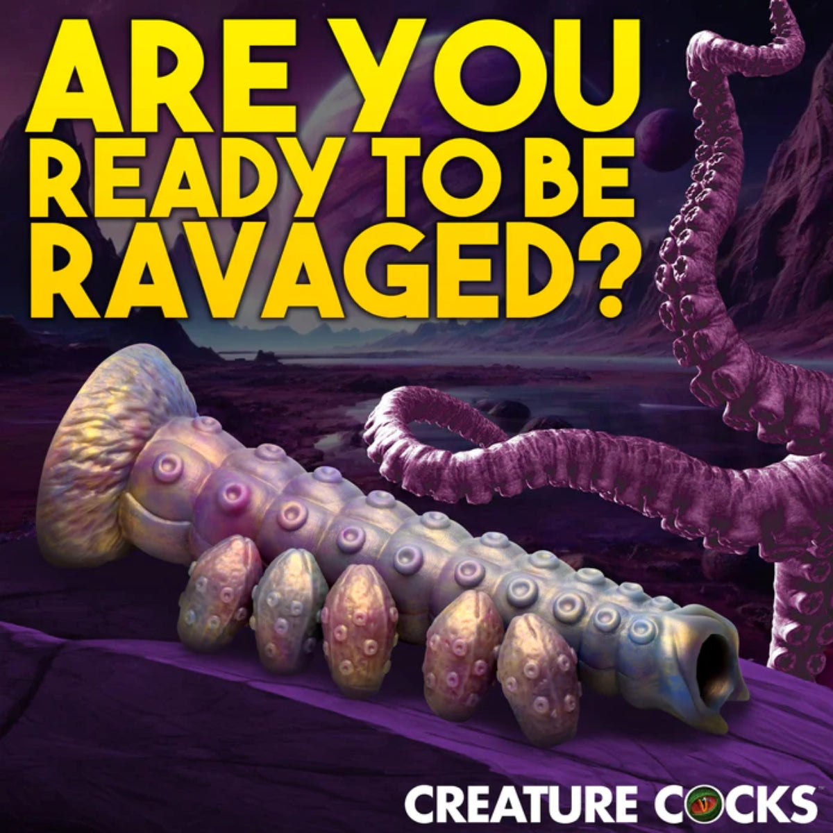 Creature Cocks Deep Invader Tentacle Ovipositor Silicone Dildo