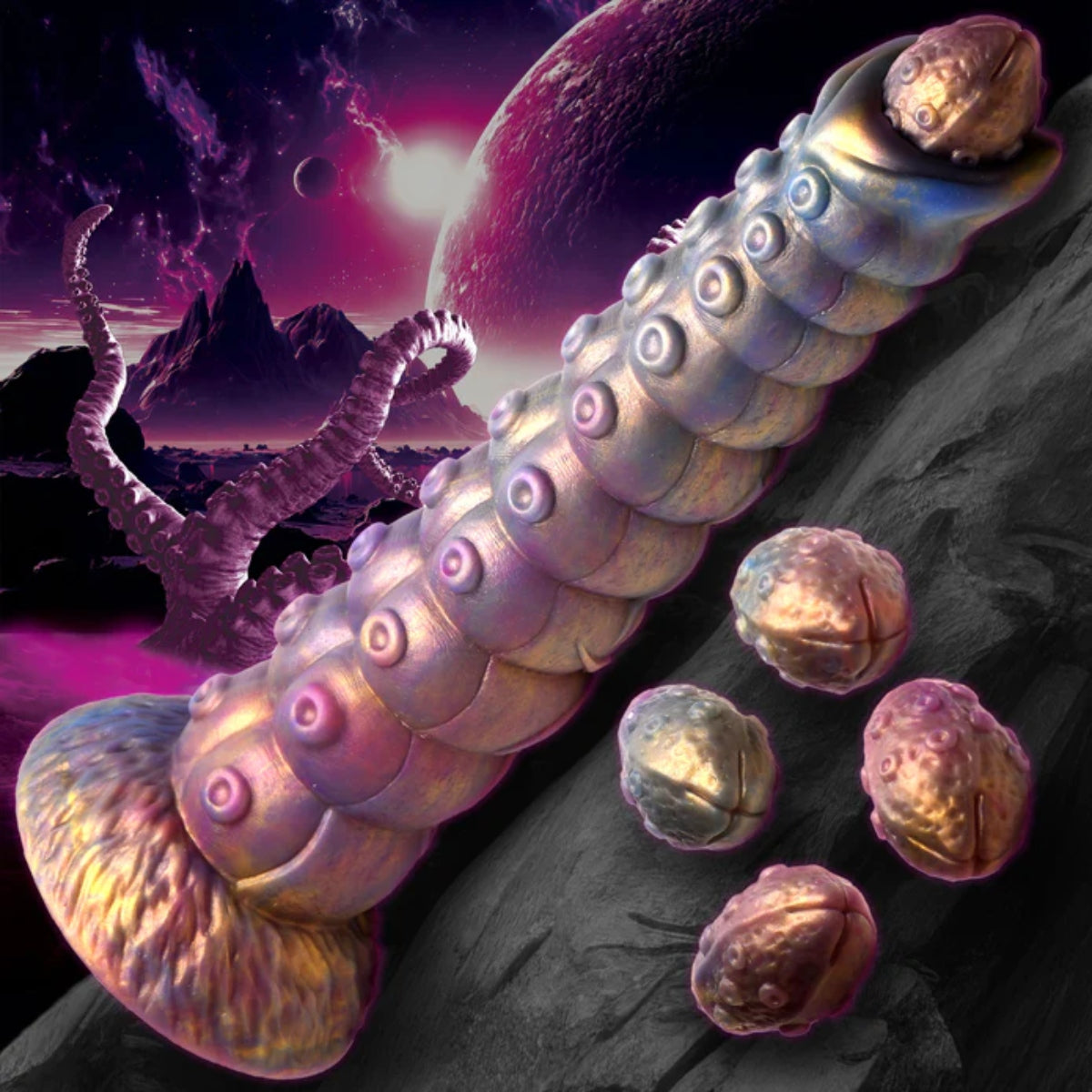 Creature Cocks Deep Invader Tentacle Ovipositor Silicone Dildo