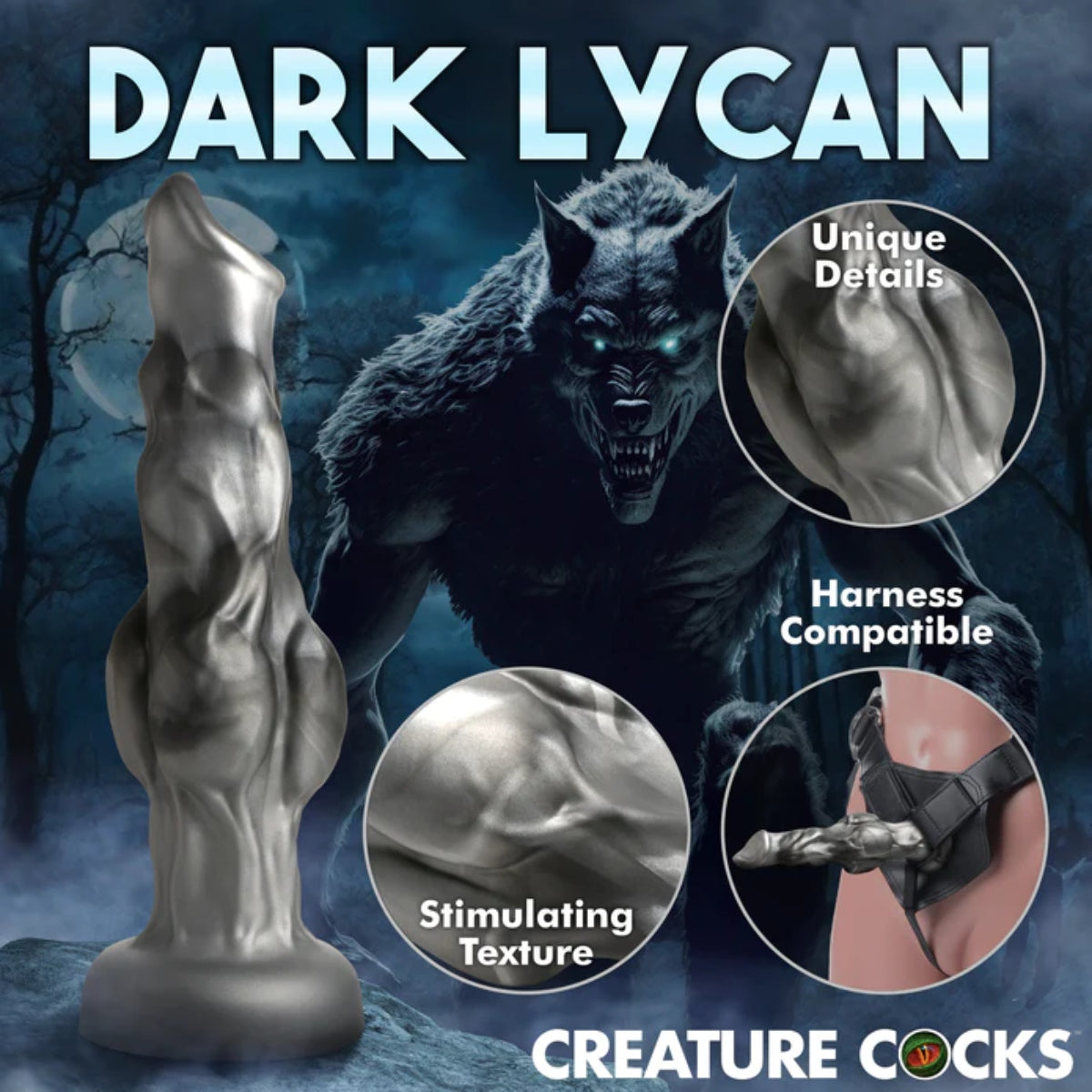 Creature Cocks Night Prowler Silicone Dildo Medium