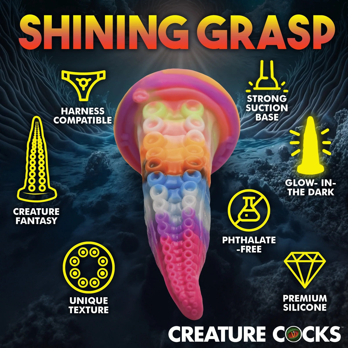 Creature Cocks Luminoctopus Silicone Dildo