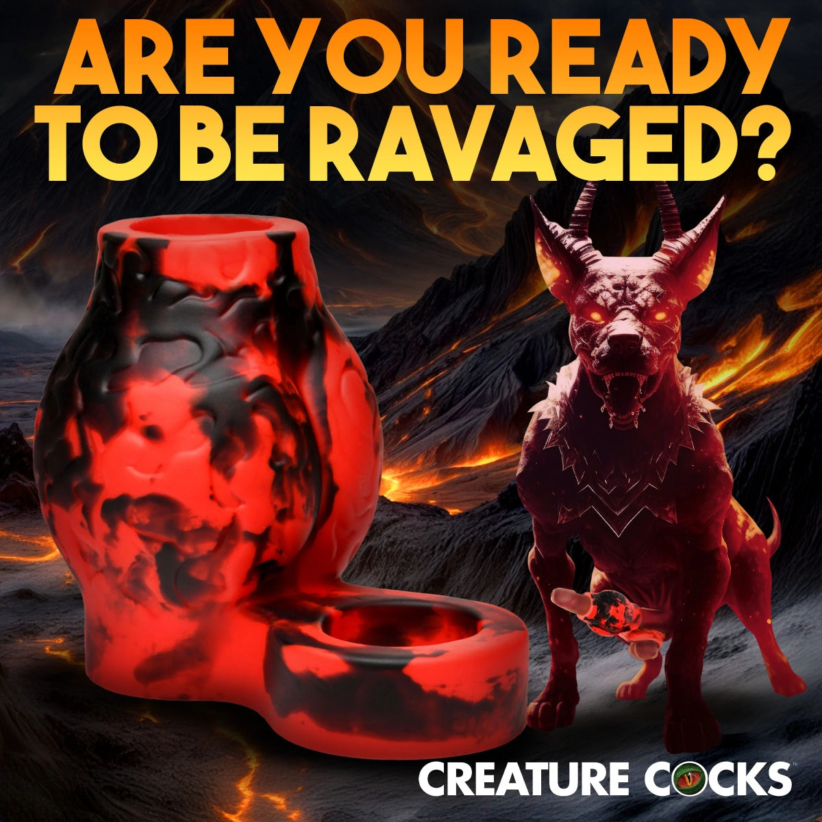 Creature Cocks Hell Hound Penis Extender Large