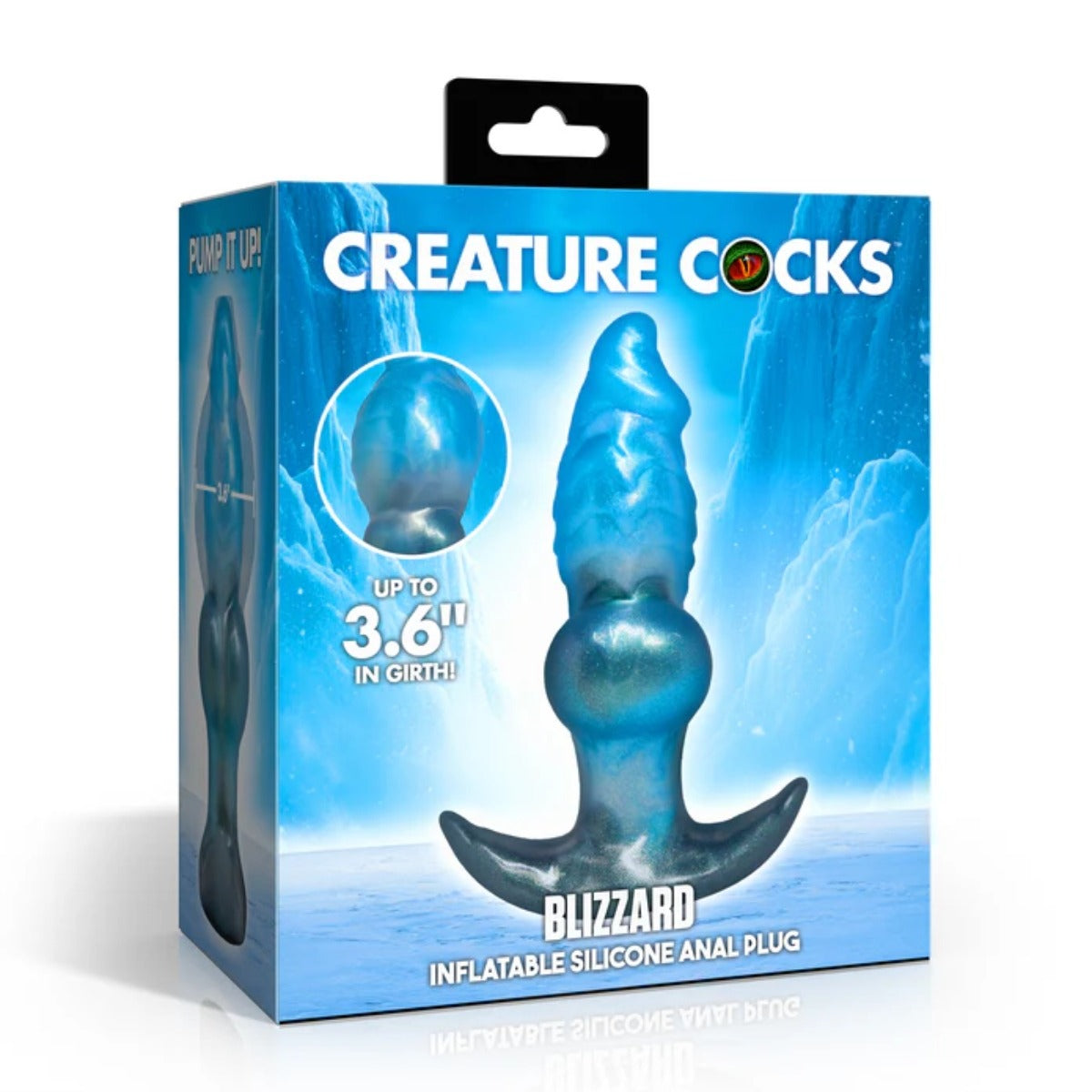 Creature Cocks Blizzard Inflatable Silicone Butt Plug