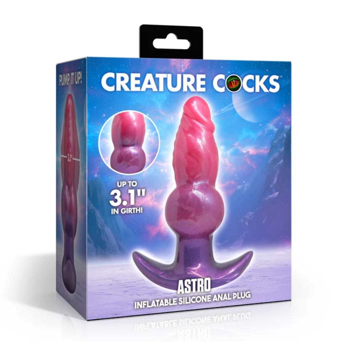 Creature Cocks Astro Inflatable Silicone Butt Plug